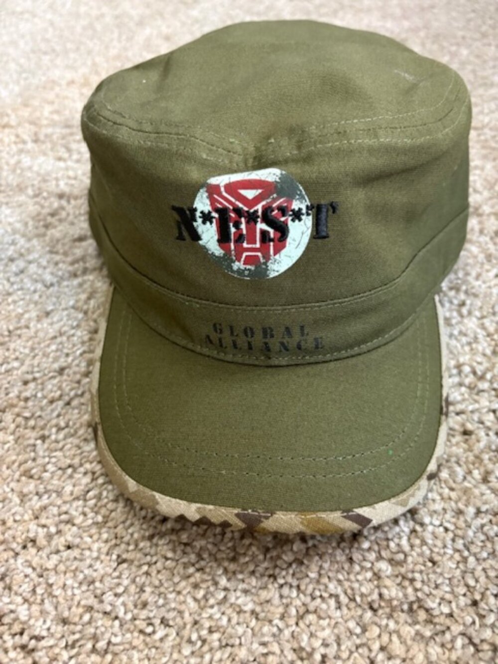 NWT Universal Studios Transformers Cadet Green NEST Global Alliance Adult Cap